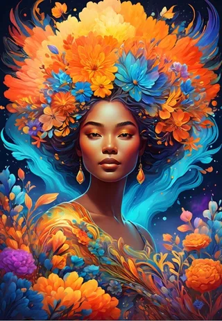 legpuzzel Flower Power - 1000 stukjes kleurrijk. van Bluebird Puzzle, editie Meerkleurig – doos 1 van 2
