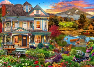 legpuzzel Garden Country Home 500 stukjes. from Bluebird Puzzle, Multicolour edition – box 1 of 2