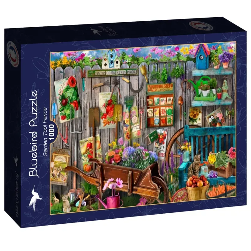 legpuzzel Garden Tool Fence - 1000 stukjes puzzel. van Bluebird Puzzle, editie Meerkleurig – doos 2 van 2
