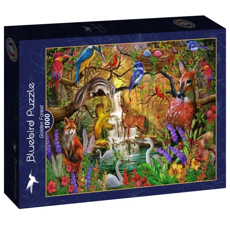 legpuzzel Golden Forest - 1000 stukjes puzzelspel. from Bluebird Puzzle, Multicolour edition – box 2 of 2