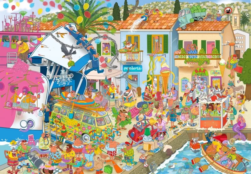 legpuzzel Harbour Hilarity - 1000 stukjes puzzelplezier. de Bluebird Puzzle, édition Multicolore – boîte 1 sur 2
