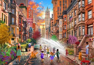 legpuzzel Hot Summer Days NYC - 1000 stukjes. from Bluebird Puzzle, Multicolour edition – box 1 of 2