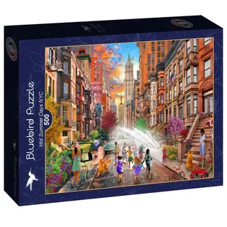 legpuzzel Hot Summer Days NYC - 500 stukjes. från Bluebird Puzzle, utgåva Flerfärgad – kartong 2 av 2