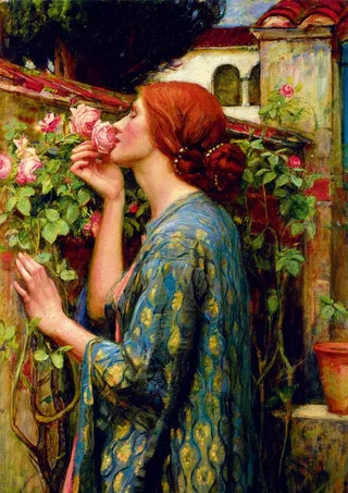 legpuzzel John William Waterhouse The Soul of the Rose 1000 stukjes. fra Bluebird Puzzle, Flerfarvet-udgave – æske 1 af 2