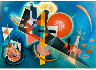 legpuzzel Kandinsky - In Blue 1925 - 1000 stukjes. van Bluebird Puzzle, editie Meerkleurig – doos 1 van 2