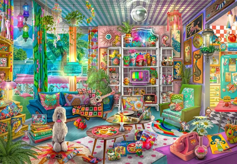 legpuzzel Kitschy Cute Collector - 1000 stukjes kleurrijk. van Bluebird Puzzle, editie Meerkleurig – doos 1 van 2