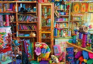 legpuzzel Kitty Heaven - 1000 stukjes katten. van Bluebird Puzzle, editie Meerkleurig – doos 1 van 2