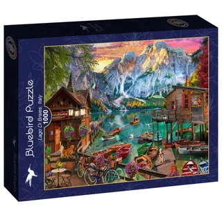 legpuzzel Lago di Braies Italië 1000 stukjes landschap. de Bluebird Puzzle, édition Multicolore – boîte 2 sur 2