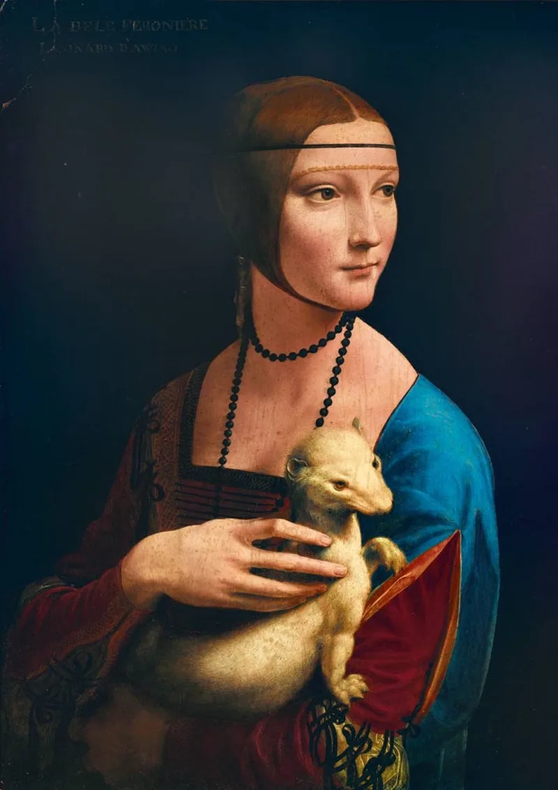 legpuzzel Leonardo Da Vinci - Lady with an Ermine 1000 stukjes. van Bluebird Puzzle, editie Meerkleurig – doos