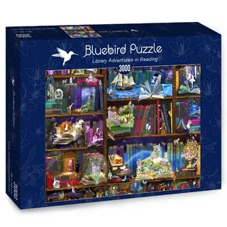 Legpuzzel - Library Adventures in Reading - 3000 (*let op) stukjes from Bluebird Puzzle, Multicolour edition – box 2 of 2