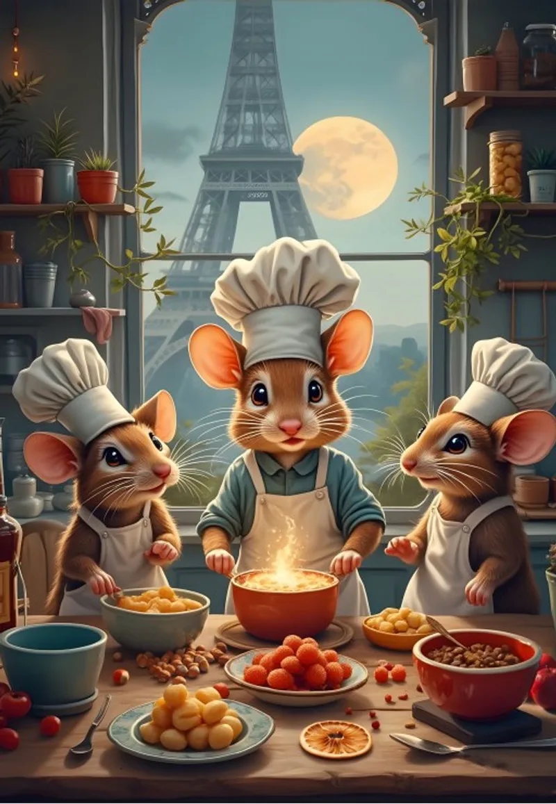 legpuzzel Little Chefs of Paris - 1000 stukjes puzzel. de Bluebird Puzzle, édition Multicolore – boîte 1 sur 2