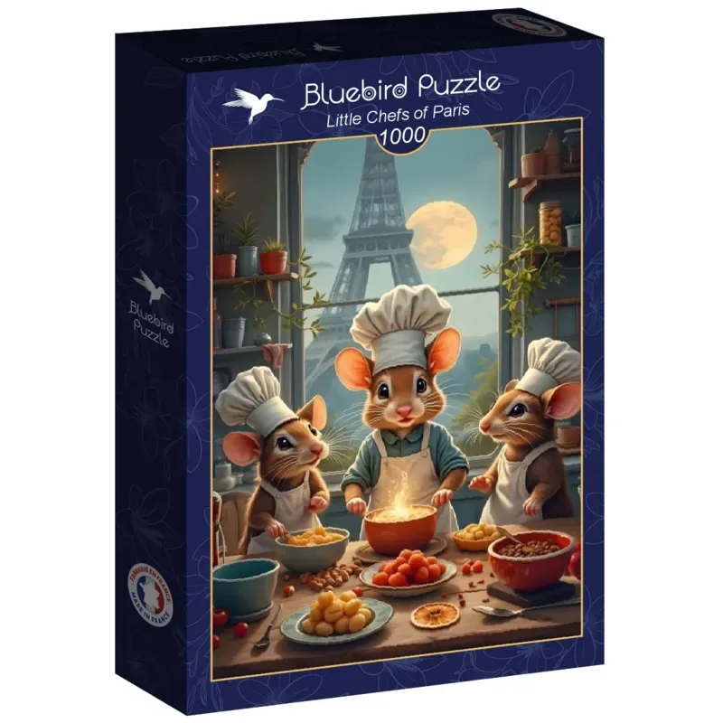 legpuzzel Little Chefs of Paris - 1000 stukjes puzzel. de Bluebird Puzzle, édition Multicolore – boîte 2 sur 2