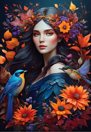 legpuzzel Meliae Soul of Nature Collection 1000 stukjes. de Bluebird Puzzle, édition Multicolore – boîte 1 sur 2