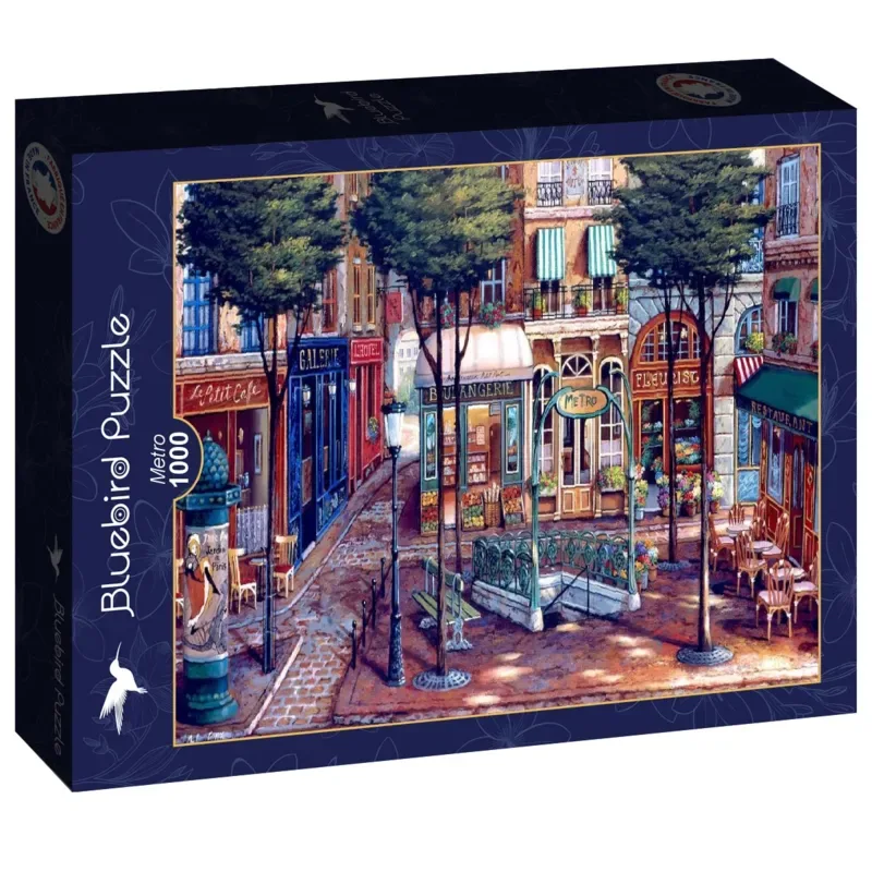 legpuzzel Metro - 1000 stukjes kleurrijk speelgoed. de Bluebird Puzzle, édition Multicolore – boîte 2 sur 2
