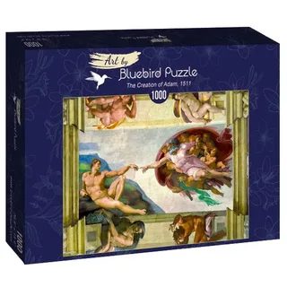 legpuzzel Michelangelo The Creation of Adam 1000 stukjes. de Bluebird Puzzle, édition Multicolore – boîte 2 sur 2
