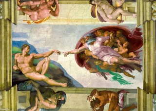 legpuzzel Michelangelo The Creation of Adam 1000 stukjes. de Bluebird Puzzle, édition Multicolore – boîte 1 sur 2