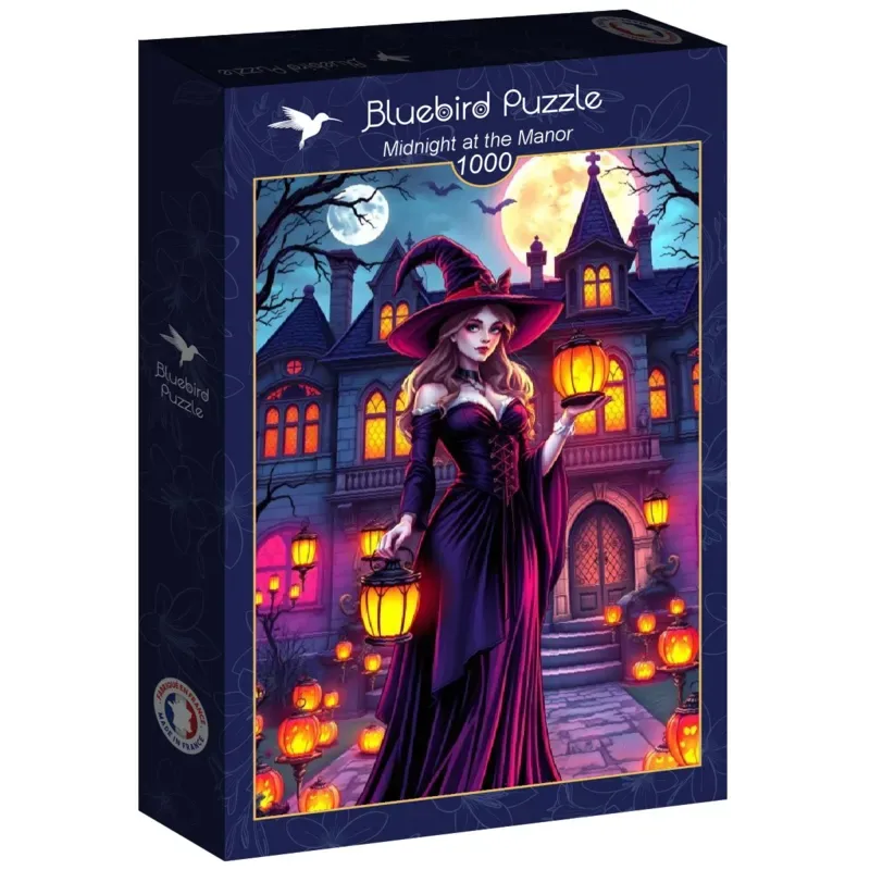 legpuzzel Midnight at the Manor - 1000 stukjes puzzel. von Bluebird Puzzle, Ausgabe Mehrfarbig – Schachtel 2 von 2
