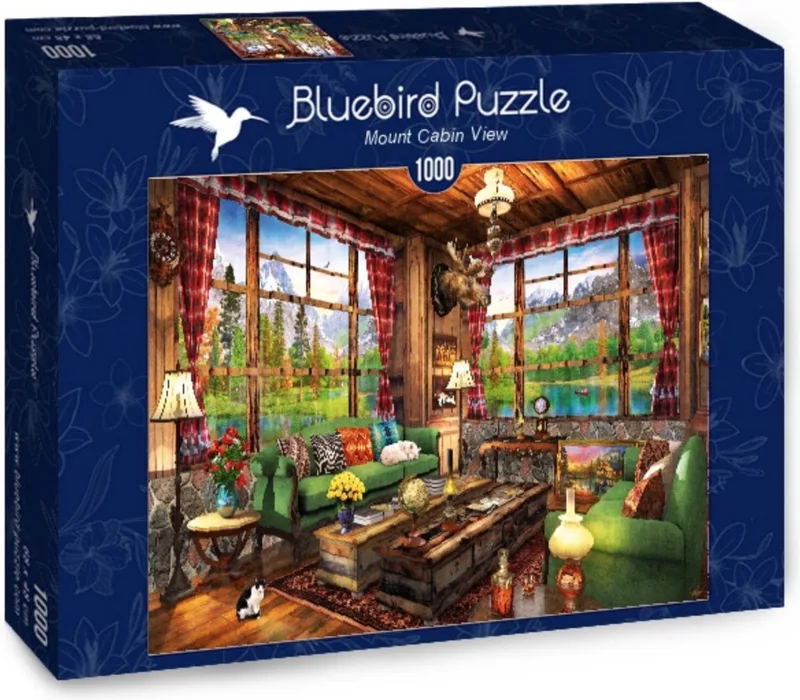 legpuzzel Mount Cabin View - 1000 stukjes landschap. van Bluebird Puzzle, editie Meerkleurig – doos
