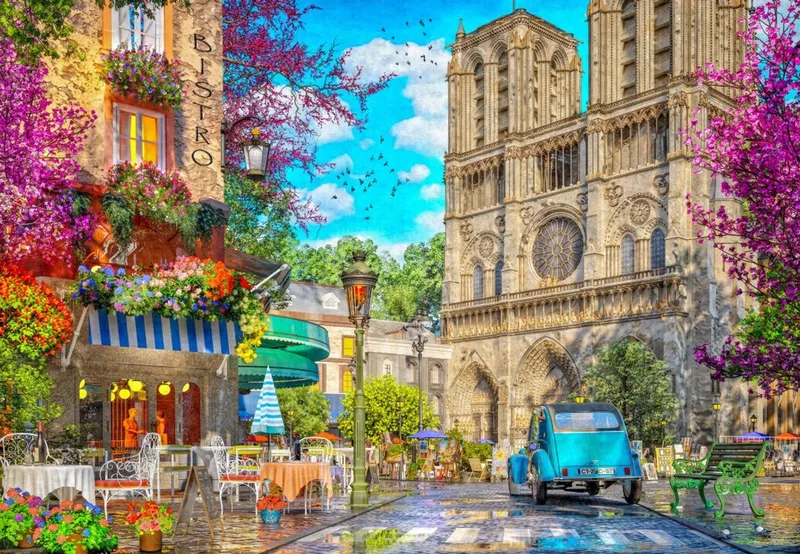 legpuzzel Notre Dame Afternoon - 1000 stukjes. de Bluebird Puzzle, édition Multicolore – boîte 1 sur 2