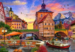 legpuzzel Old City Hall Bamberg Duitsland - 1000 stukjes. from Bluebird Puzzle, Multicolour edition – box 1 of 2