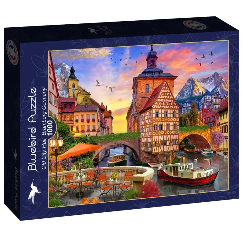 legpuzzel Old City Hall Bamberg Duitsland - 1000 stukjes. from Bluebird Puzzle, Multicolour edition – box 2 of 2