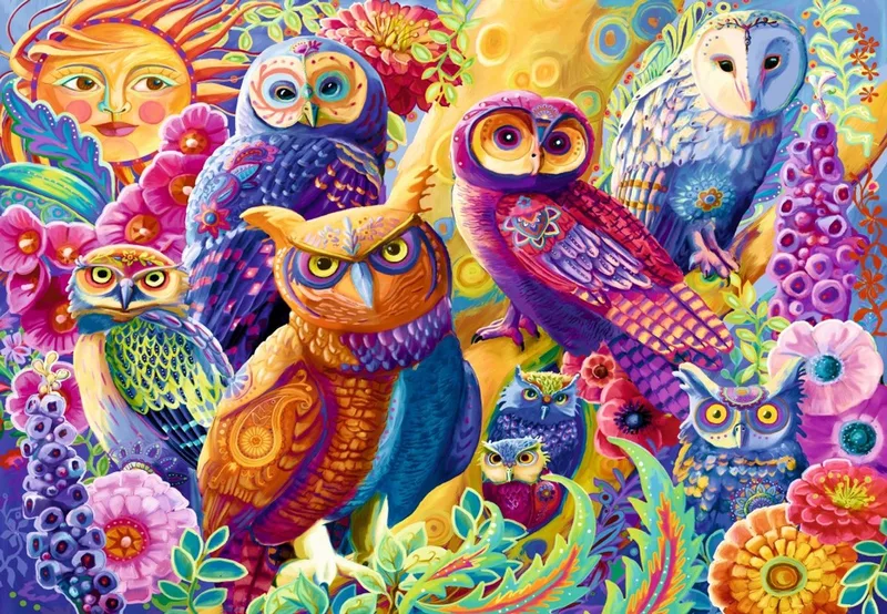 legpuzzel Owl Autonomy - 1000 stukjes puzzelplezier. de Bluebird Puzzle, édition Multicolore – boîte 1 sur 2