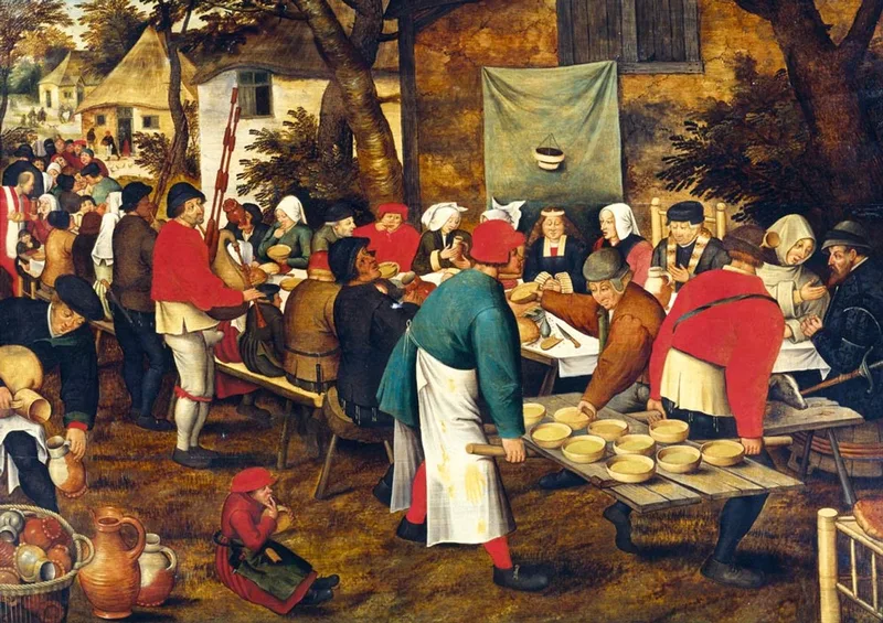 legpuzzel Pieter Brueghel Peasant Wedding Feast 1000 stukjes. van Bluebird Puzzle, editie Meerkleurig – doos 1 van 2