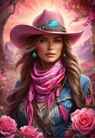 legpuzzel Pink Cowgirl - 1000 stukjes kleurrijk speelgoed. van Bluebird Puzzle, editie Meerkleurig – doos 1 van 2