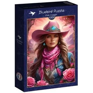 legpuzzel Pink Cowgirl - 1000 stukjes kleurrijk speelgoed. van Bluebird Puzzle, editie Meerkleurig – doos 2 van 2
