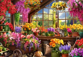 legpuzzel Potting Shed - 1000 stukjes puzzelplezier. from Bluebird Puzzle, Multicolour edition – box 1 of 2