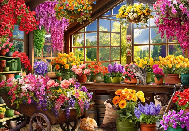 legpuzzel Potting Shed - 1000 stukjes puzzelplezier. from Bluebird Puzzle, Multicolour edition – box 1 of 2