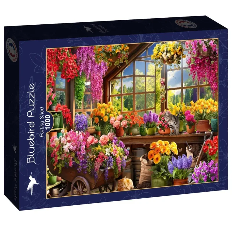 legpuzzel Potting Shed - 1000 stukjes puzzelplezier. from Bluebird Puzzle, Multicolour edition – box 2 of 2