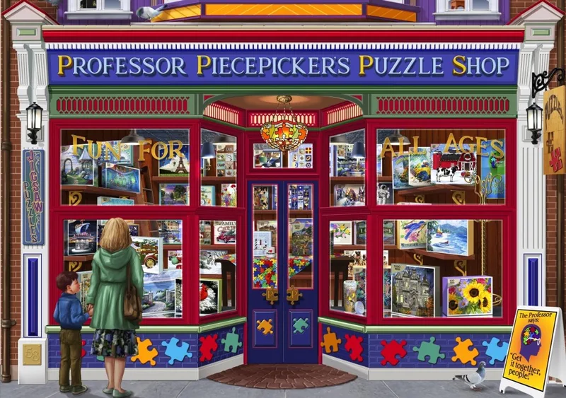 legpuzzel Professor Puzzles - 1500 stukjes nostalgie. van Bluebird Puzzle, editie Meerkleurig – doos