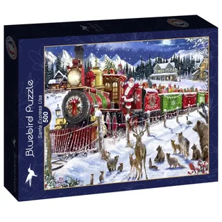 legpuzzel Santa Express Usa - 500 stukjes kerst. fra Bluebird Puzzle, Flerfarvet-udgave – æske 2 af 2