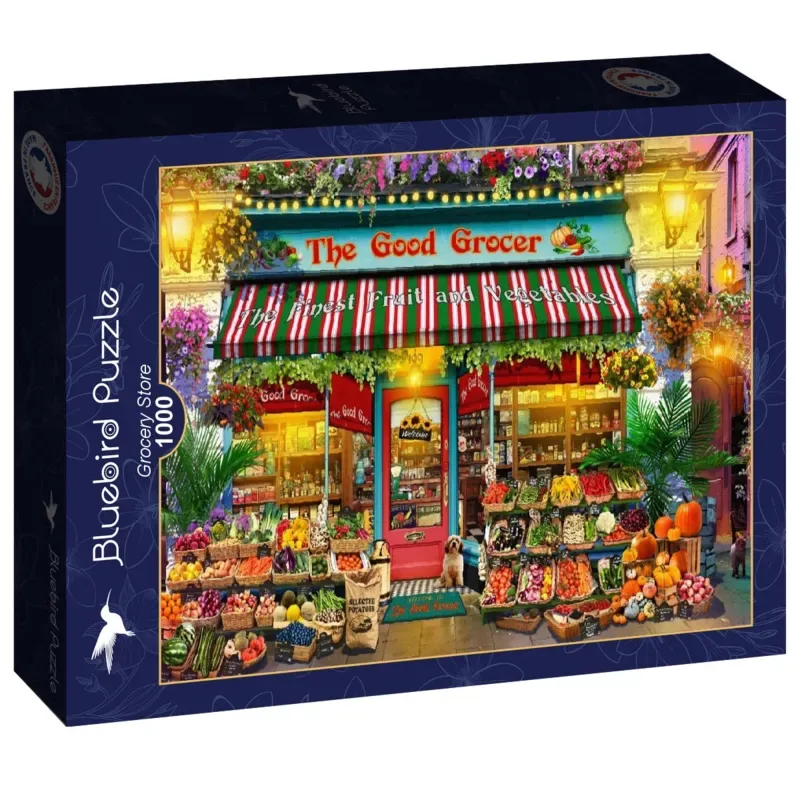 legpuzzel supermarkt - 1000 stukjes puzzelplezier. de Bluebird Puzzle, édition Multicolore – boîte 2 sur 2
