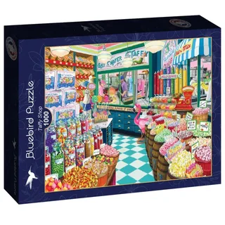 legpuzzel Taffy Shop - 1000 stukjes kleurrijk speelgoed. de Bluebird Puzzle, édition Multicolore – boîte 2 sur 2
