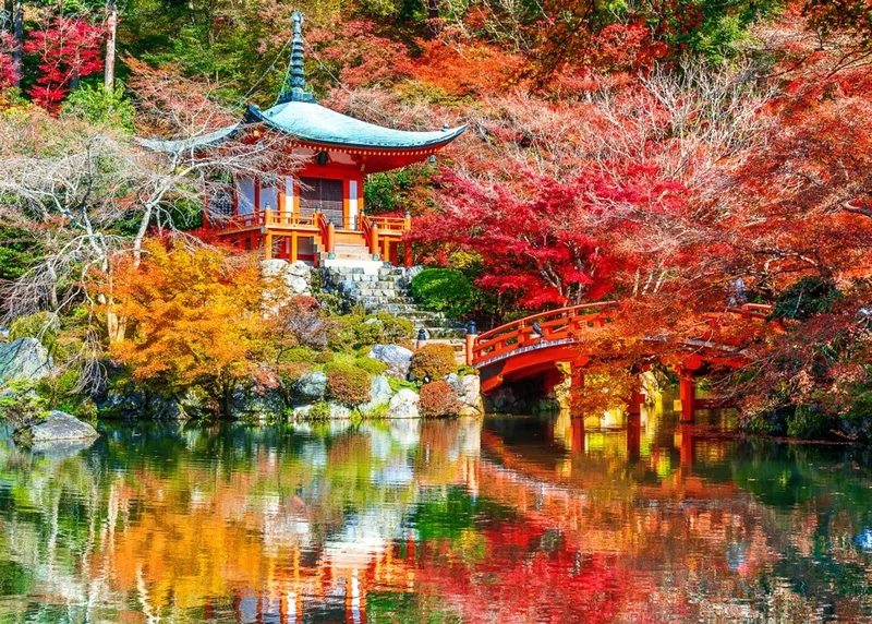 legpuzzel Temple Daigo-ji Automne Kyoto 500 stukjes. från Bluebird Puzzle, utgåva Flerfärgad – kartong 1 av 2