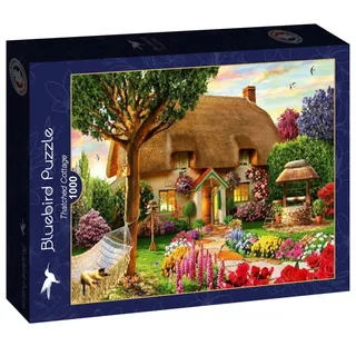 legpuzzel Thatched Cottage - 1000 stukjes volwassenen. de Bluebird Puzzle, édition Multicolore – boîte 2 sur 2
