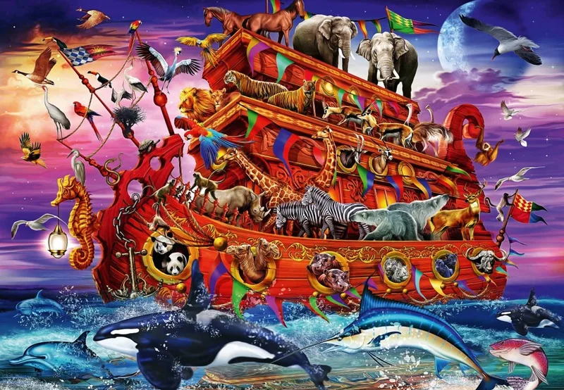 legpuzzel The Ark 1000 stukjes kleurrijk karton. von Bluebird Puzzle, Ausgabe Mehrfarbig – Schachtel