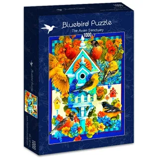 legpuzzel The Avian Sanctuary - 1000 stukjes dieren. from Bluebird Puzzle, Multicolour edition – box 2 of 2