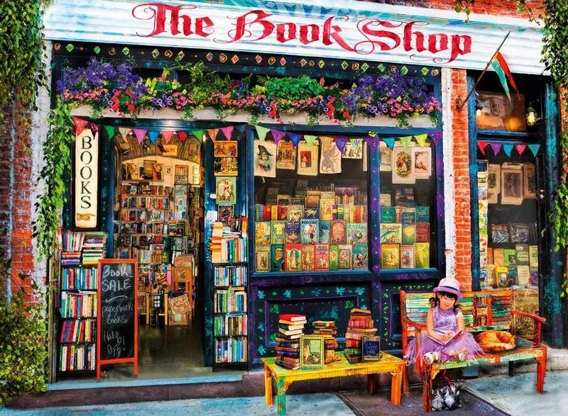 legpuzzel The Bookshop Kids - 4000 stukjes kleurrijk speelgoed. from Bluebird Puzzle, Multicolour edition – box