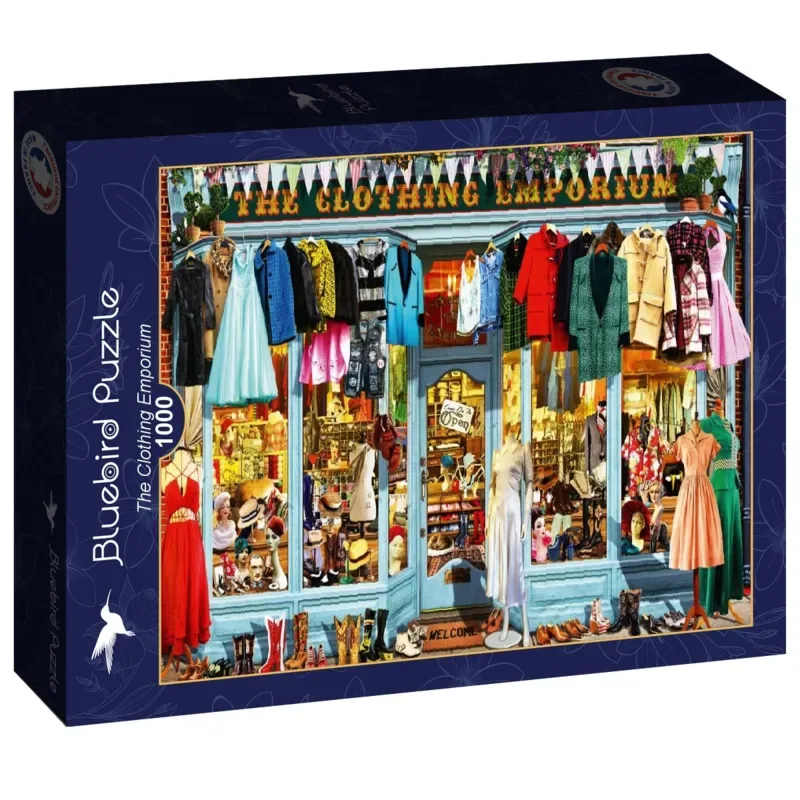 legpuzzel The Clothing Emporium - 1000 stukjes. van Bluebird Puzzle, editie Meerkleurig – doos 2 van 2