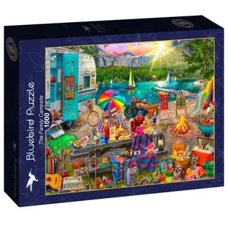 legpuzzel The Family Campsite - 1000 stukjes. from Bluebird Puzzle, Multicolour edition – box 2 of 2