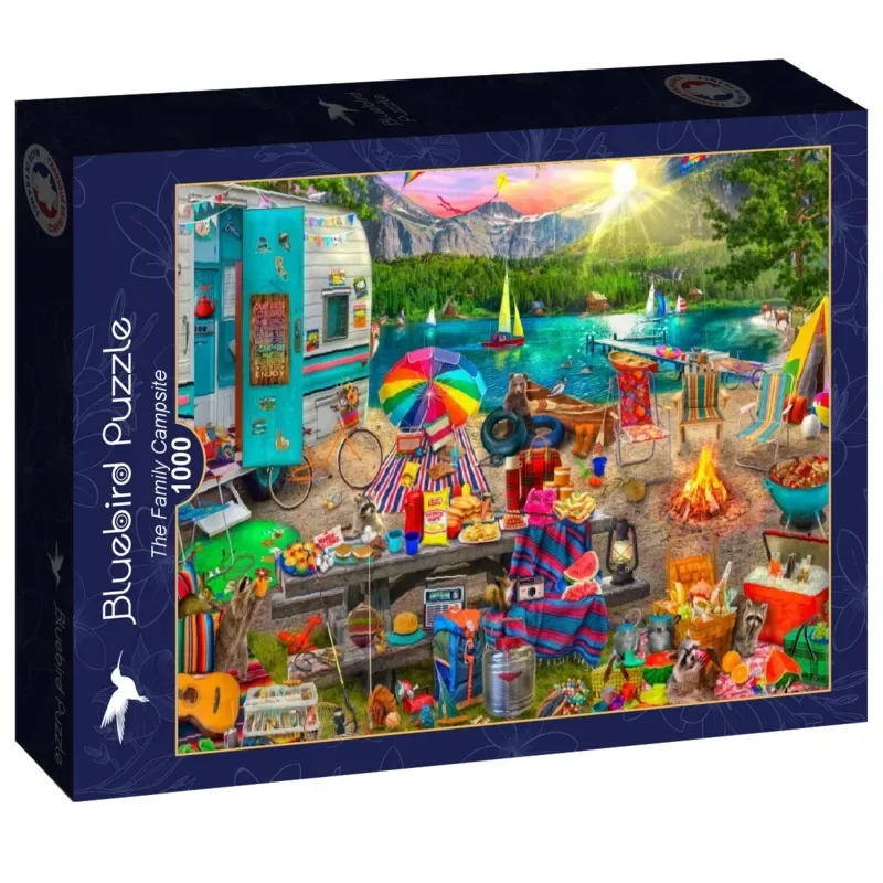legpuzzel The Family Campsite - 1000 stukjes. from Bluebird Puzzle, Multicolour edition – box 2 of 2