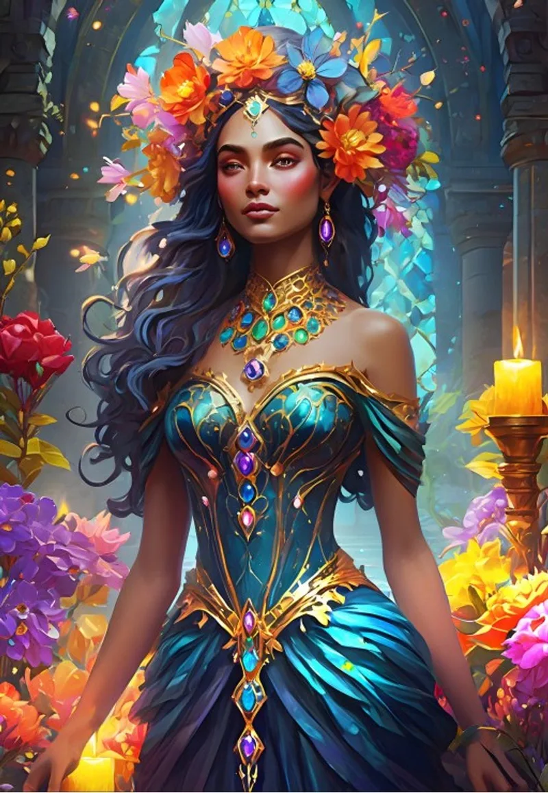 legpuzzel The Flower Goddess - 1000 stukjes puzzel. from Bluebird Puzzle, Multicolour edition – box