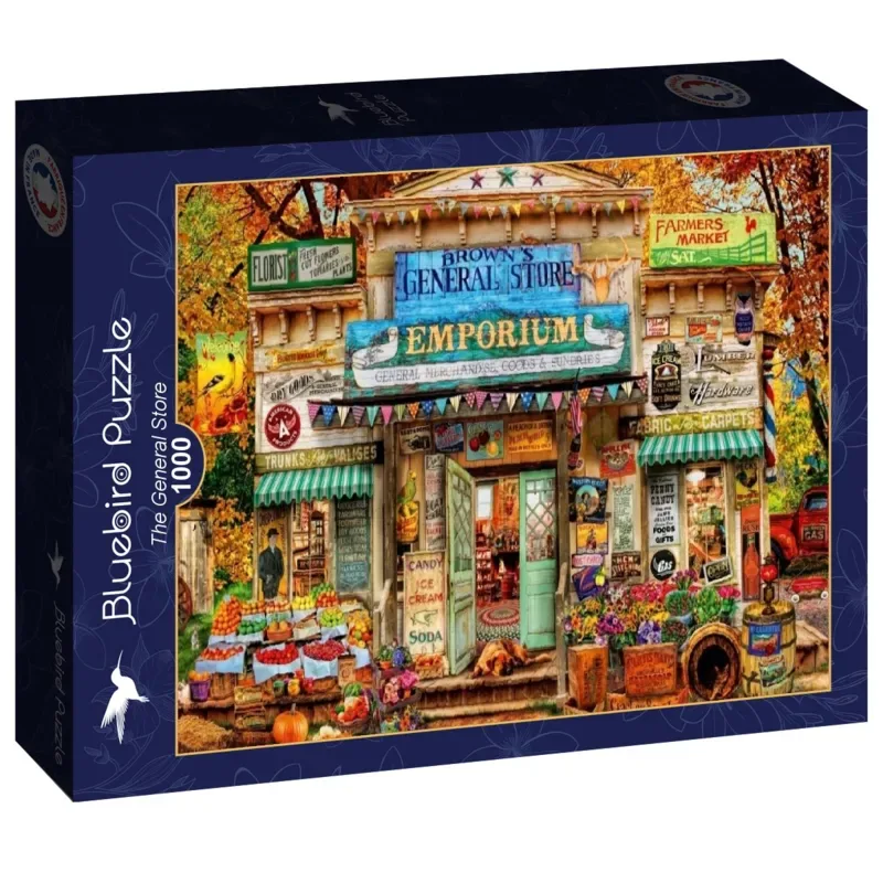 legpuzzel The General Store - 1000 stukjes kleurrijk. de Bluebird Puzzle, édition Multicolore – boîte 2 sur 2