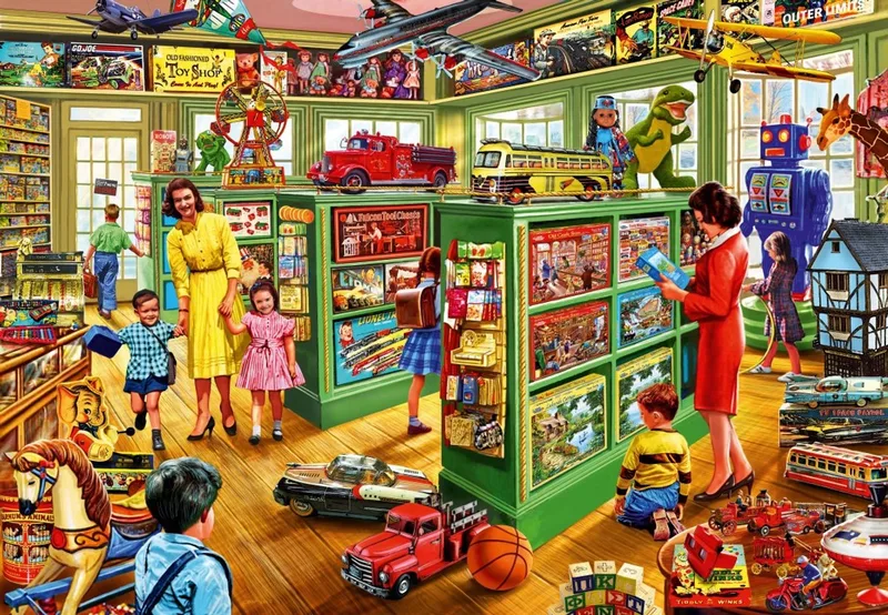 legpuzzel Toy Shop Interiors - 1000 stukjes. van Bluebird Puzzle, editie Meerkleurig – doos