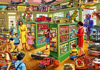 legpuzzel Toy Shop Interiors - 2000 stukjes puzzel. de Bluebird Puzzle, édition Multicolore – boîte 1 sur 2