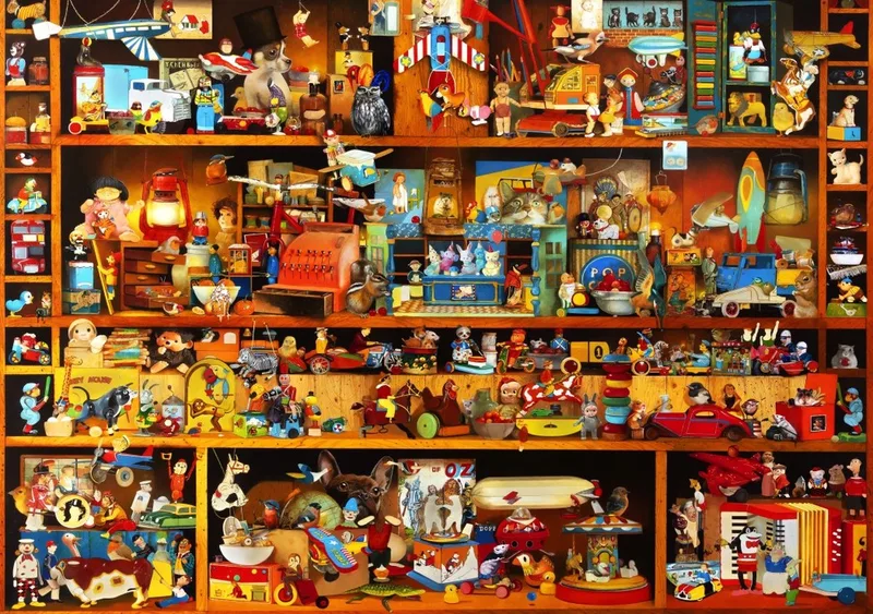 legpuzzel Toys Tale - 1000 stukjes nostalgie. van Bluebird Puzzle, editie Meerkleurig – doos