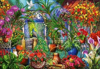 legpuzzel Tropical Green House - 1000 stukjes. from Bluebird Puzzle, Multicolour edition – box 1 of 2